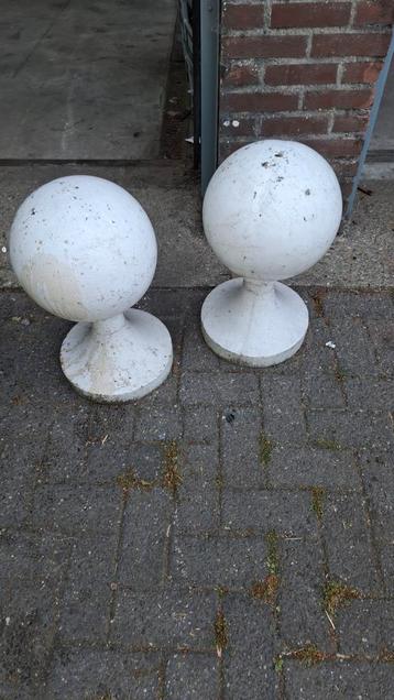 2x Oud scheepstouw-bollenset | Beton | 52 cm hoog beschikbaar voor biedingen