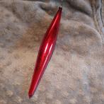 B887 oude kerstbal rood pegel 19 cm, Diversen, Ophalen of Verzenden, Gebruikt