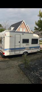 TK Hobby de luxe 400 uit 1998 met vast bed + fietsendrager, Caravans en Kamperen, Vast bed, Hobby, Treinzit, Particulier