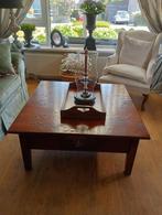 Mooie eiken Houten salontafel, Ophalen, 50 tot 100 cm, Vierkant, 50 tot 100 cm