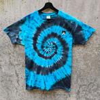 Blauw - zwart spiral tie dye met tuxedo kat tshirt maat L, Kleding | Dames, T-shirts, Blauw, Maat 42/44 (L), Nieuw, Ophalen of Verzenden