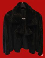 Kort zwart imitatie bontjasje - Maat 36, Ophalen, Zwart, Zo goed als nieuw, Maat 36 (S)