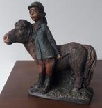 VINTAGE BEELD MEISJE MET PAARDJE🐎AMAZONE>PONY>LUMEN VENLO, Antiek en Kunst, Kunst | Beelden en Houtsnijwerken, Ophalen of Verzenden