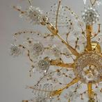 Exclusieve Palwa Plafondlamp Kristal Verguld vintage 70s, Ophalen of Verzenden, Zo goed als nieuw, Glas, Luxe