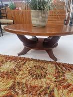 Vintage ronde salontafel 105cm Japanse stijl, Huis en Inrichting, Tafels | Salontafels, Ophalen, ., Rond, .