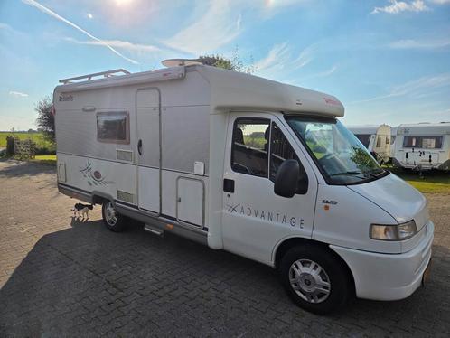 Dethleff T6241 Fiat Ducato 2.8 jtd ,bj 2001,frans bed, Caravans en Kamperen, Campers, Particulier, tot en met 4, Half-integraal