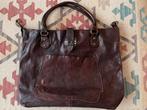 Shopper/tote, leer, Campomaggi, Sieraden, Tassen en Uiterlijk, Ophalen of Verzenden, Zo goed als nieuw, Bruin, Shopper