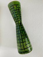 Scheurich keramiek vaas diabolo model , jaren 60, Huis en Inrichting, Woonaccessoires | Vazen, Minder dan 50 cm, Groen, Gebruikt