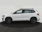 Skoda Karoq 1.5 TSI 150PK ACT Sportline Business AUTOM. TREK, Stof, 4 cilinders, 150 pk, Wit
