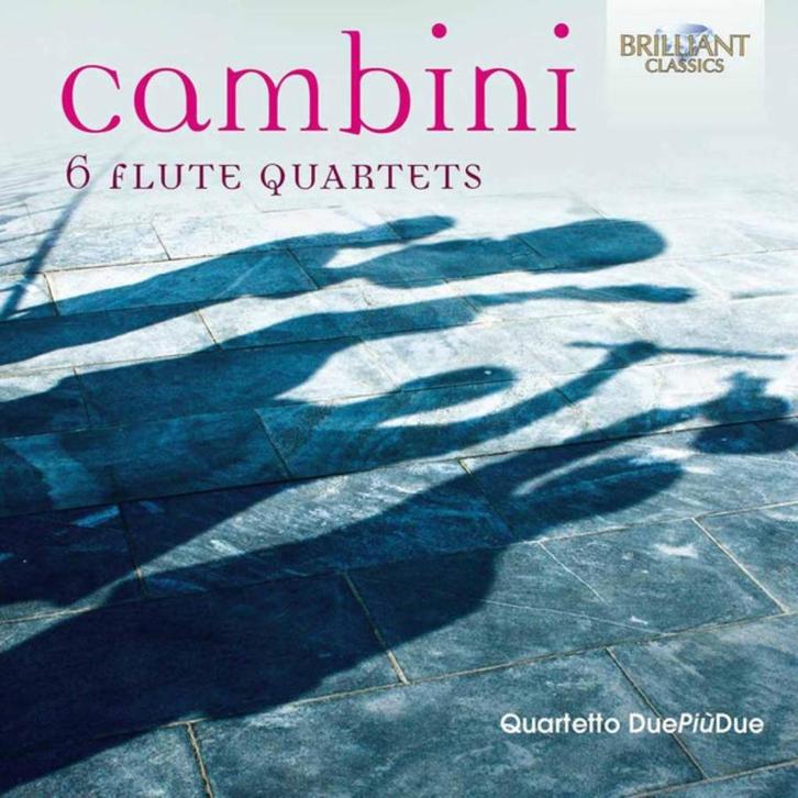 CAMBINI 6 flute quartets 2 - CD QUARTETTO DUEPIUDUE ZGAN, Cd's en Dvd's, Cd's | Klassiek, Zo goed als nieuw, Kamermuziek, Classicisme