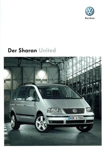 Folder Volkswagen Sharan United (2009) beschikbaar voor biedingen
