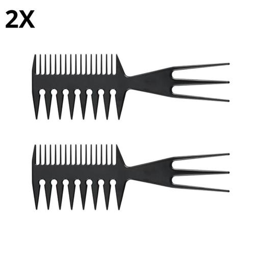 3 Way Kam Zwart 2 Stuks Styling Tool - Kapper Kam - Haar Kam, Sieraden, Tassen en Uiterlijk, Uiterlijk | Haarverzorging, Zo goed als nieuw