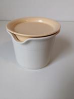 Tupperware melk kannetje, hoogte 8,5 cm, crèmekleurig, Huis en Inrichting, Keuken | Tupperware, Ophalen of Verzenden, Zo goed als nieuw