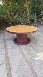 vintage salontafel rond 90 cm en 42 hoog., Antiek en Kunst, Ophalen