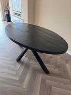 Eettafel spinpoot mangohout 200 x 110, Huis en Inrichting, Tafels | Eettafels, Ophalen, 100 tot 150 cm, Rond, 200 cm of meer