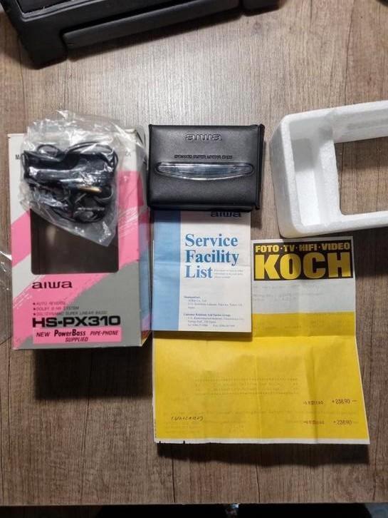 Aiwa HS-PX310 Powerbass Walkman compleet! Zo Goed Als Nieuw!, Audio, Tv en Foto, Walkmans, Discmans en Minidiscspelers, Walkman