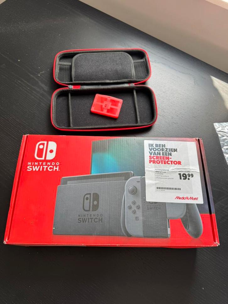 Nieuw! Nintendo Switch Grijs 32GB + Games + extras!, Spelcomputers en Games, Spelcomputers | Nintendo Switch, Nieuw, Switch 2019 Upgrade