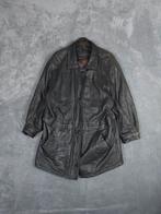 Donnay Leren Jas Zwart Vintage Oversized 46, ., Zwart, Vintage, Ophalen of Verzenden