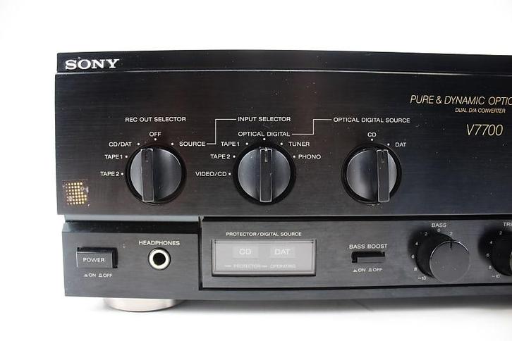 Sony TA-V7700 Vintage Versterker, Audio, Tv en Foto, Versterkers en Receivers, Gebruikt, Stereo, 60 tot 120 watt, Sony, Ophalen of Verzenden