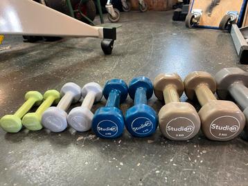 Rubberen dumbells 0,5-3 kg gewichten dumbell set beschikbaar voor biedingen