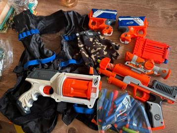 Nerf Pistolen Set - hesje handschoenen beschikbaar voor biedingen