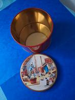Vintage Blikken Trommel met Ambachten, Antiek en Kunst, Ophalen of Verzenden