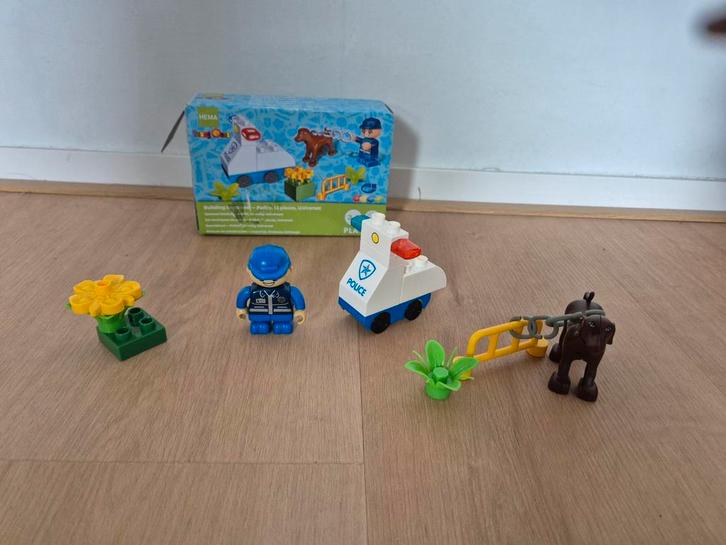 HEMA Politie Set - Duplo Compatibel, Kinderen en Baby's, Speelgoed | Duplo en Lego, Zo goed als nieuw, Duplo, Complete set, Ophalen