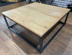 Salontafel Eiken 100x100x35cm, Ophalen, 100 tot 150 cm, Vierkant, 50 tot 100 cm