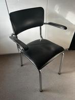Vintage Tubax Stoel - 1970, Huis en Inrichting, Ophalen, Gebruikt, Zwart, Metaal