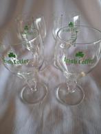 IRISH COFFEE glazen, groene strip achter, 4 stuks (42), Ophalen, Zo goed als nieuw, Borrel- of Shotglas