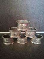 Zilveren Servetringen met Fruitmotief - Set van 6, Antiek en Kunst, Antiek | Bestek, Ophalen of Verzenden