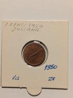 1 cent Juliana 1950, Postzegels en Munten, Munten | Nederland, Ophalen of Verzenden, Koningin Juliana, 1 cent, Losse munt