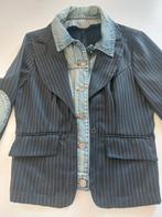 Colbert Jasje met Denim Details, Ophalen, Zo goed als nieuw, Zwart, Jasje