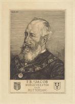 Pieter Dupont gravure "F.B.s. Jacob, Burgemeester van R'dam", Antiek en Kunst, Ophalen