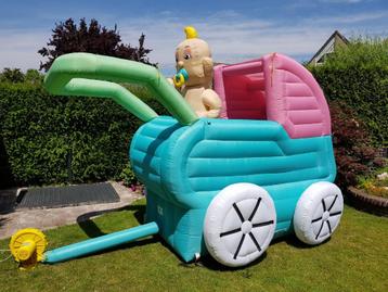 WANDELWAGEN opblaasbaar geboortebord jongen meisje babyshowe beschikbaar voor biedingen