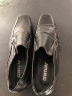 Nette zwarte lederen schoenen. Merk: Century. Maat: 40., Ophalen of Verzenden, Gedragen, Zwart