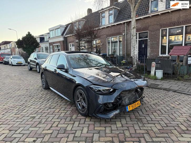 Mercedes-Benz C-klasse Estate 220 d 4MATIC AMG Line AUTOMAAT, Auto diversen, Schadeauto's, Mercedes-Benz, Automaat, Hybride Elektrisch/Diesel