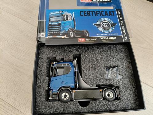 Wsi Scania Geelhoed, Hobby en Vrije tijd, Modelauto's | 1:50, Zo goed als nieuw, Bus of Vrachtwagen, Wsi, Ophalen of Verzenden