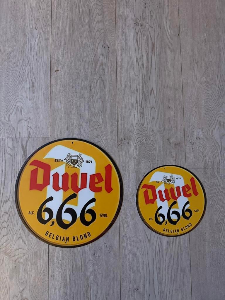Duvel Reclameborden - 30x30 & 20x20 cm, Verzamelen, Ophalen of Verzenden, Nieuw, Reclamebord