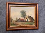 Antiek schilderij van een boerderij, Antiek en Kunst, Ophalen