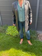 Te koop: Zwarte leren jas, Kleding | Heren, Jassen | Zomer, Ophalen of Verzenden, Zo goed als nieuw, Zwart