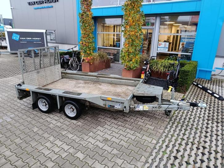 Ifor Williams machinetransporter 3500 kg, Auto diversen, Aanhangers en Bagagewagens, Gebruikt
