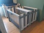 Tweelingbedden+ commode, Kinderen en Baby's, Tweelingen en Meerlingen, Ophalen of Verzenden, Gebruikt, Box, Bedje of Wieg