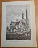 19e -eeuwse gravure, Sint-Catharinakerk te Eindhoven., Ophalen of Verzenden, 19e eeuw, Zo goed als nieuw