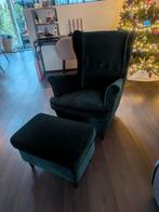IKEA STRANDMON, Oorfauteuil, djuparp, donkergroen, Huis en Inrichting, Fauteuils, Overige materialen, 100 tot 125 cm, Ophalen of Verzenden