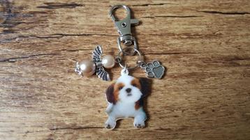 Tashanger / Sleutelhanger Shih Tzu met beschermengeltje beschikbaar voor biedingen