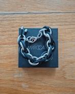 Marccain armband - zilver en leer, Sieraden, Tassen en Uiterlijk, Armbanden, Ophalen of Verzenden, Nieuw, Zwart, Leer