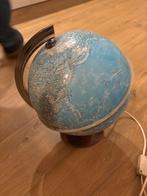 Vintage globe wereldbol lamp, Ophalen, Zo goed als nieuw