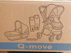 Qute Q-Move Kinderwagen 2-in-1, Zo goed als nieuw, Verstelbare duwstang, Ophalen, Kinderwagen