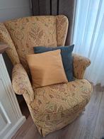 Oor fauteuil gobelin bekleed, Huis en Inrichting, Fauteuils, Ophalen, Klassiek, 75 tot 100 cm, Zo goed als nieuw